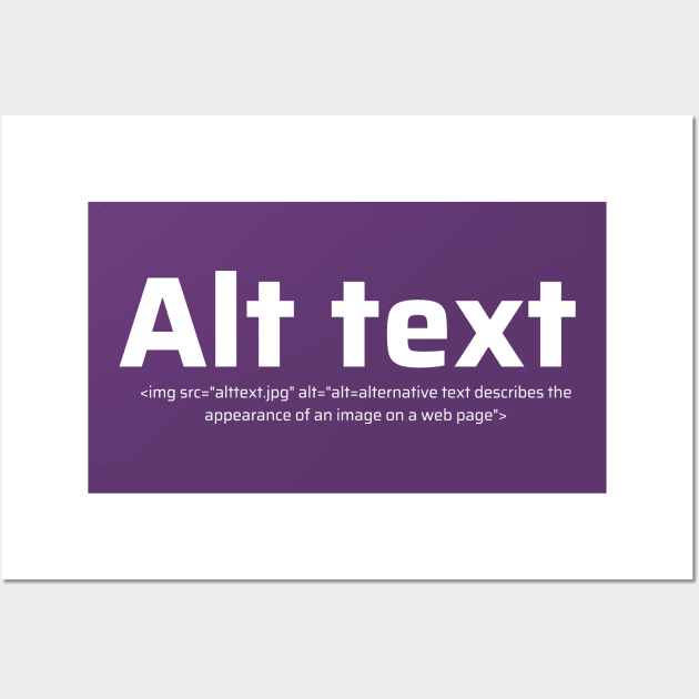 Alt Text Wall Art by CyberChobi